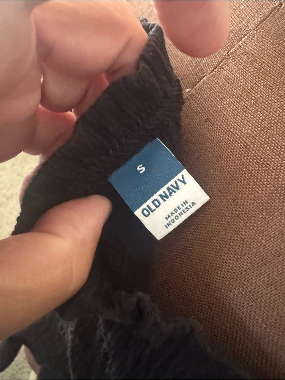 Old Navy Black Square-Neck Puff Sleeve Top